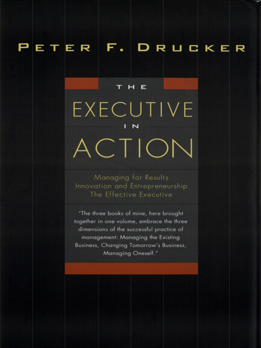 Title details for The Executive in Action by Peter F. Drucker - Wait list